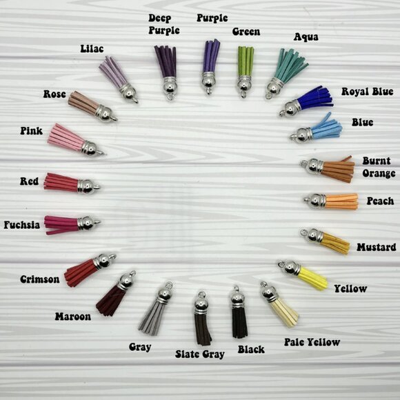 Custom Wooden Personalized Keychain with Tassel - Picture 2 of 6